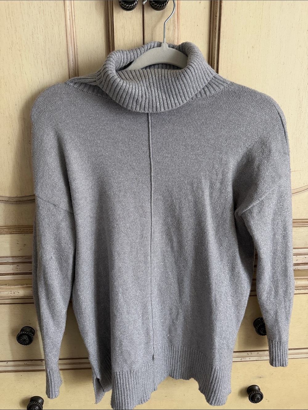 Ann Taylor Gray Turtleneck Sweater
